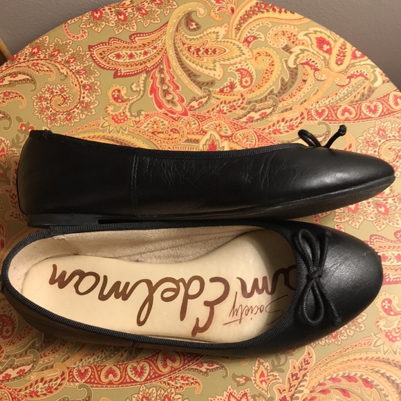 Sam Edelman Shoes - SAM EDELMAN Society Leather Ballet Flats